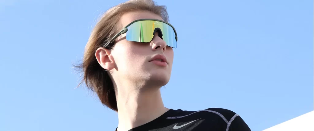 fashionable running sunglasses