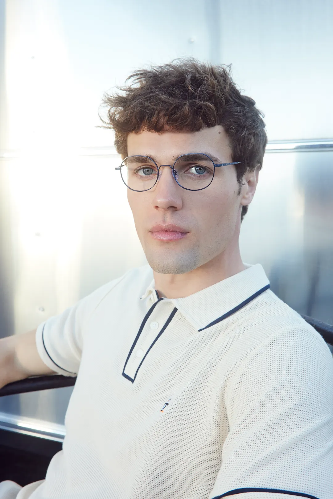 man wearing penguin eyeglasses