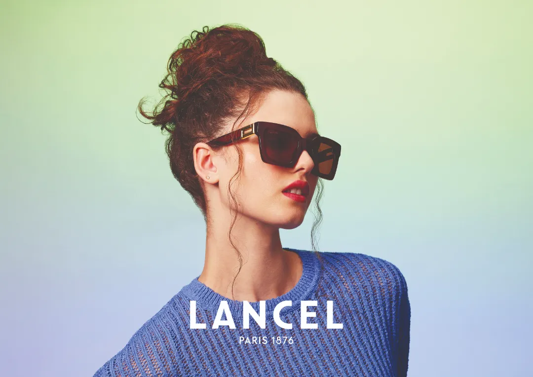 woman wearing lancel sunglasses