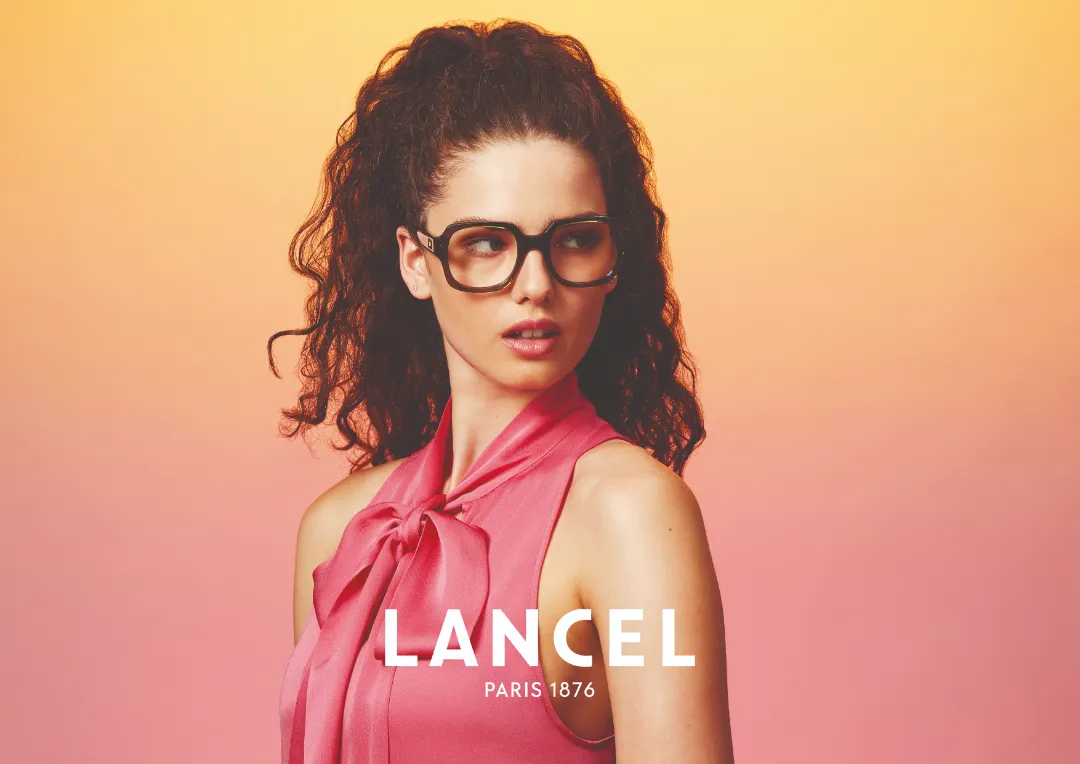 woman wearing lancel eyewear